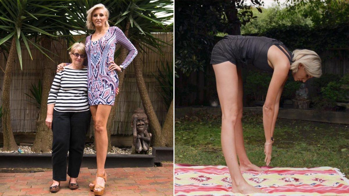 Australian Mom S Incredible Long Legs Rivals Russian Guinness Record Holder