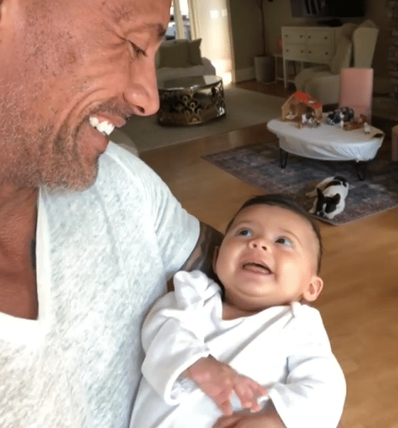 Dwayne 'The Rock' Johnson Has Conversation With Baby Daughter Tha...