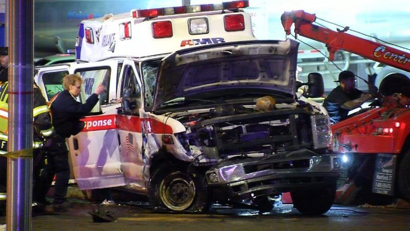 Good Samaritan Drops Everything To Run To Help After Ambulance Crash