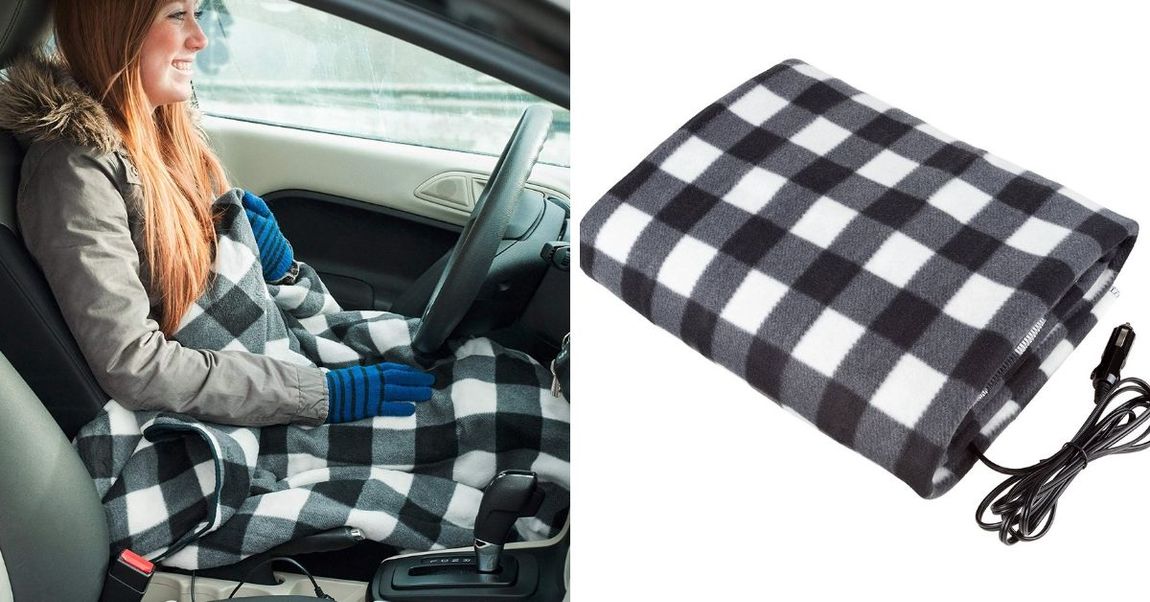 This New Heated Blanket Can Be Plugged Into Your Car