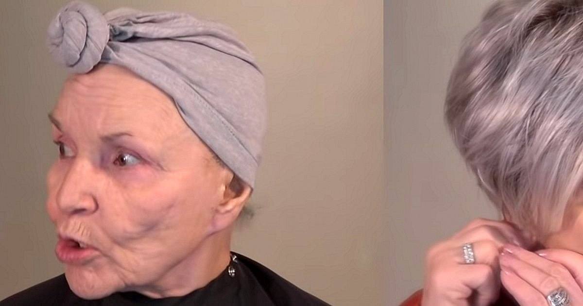 78 Year Old Woman Gives Herself A Makeover Ends Up Looking Decades Younger 