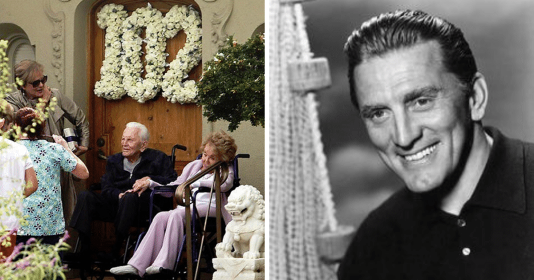 Kirk Douglas Celebrates 102nd Birthday With 99 Year-Old Wife Anne Buydens