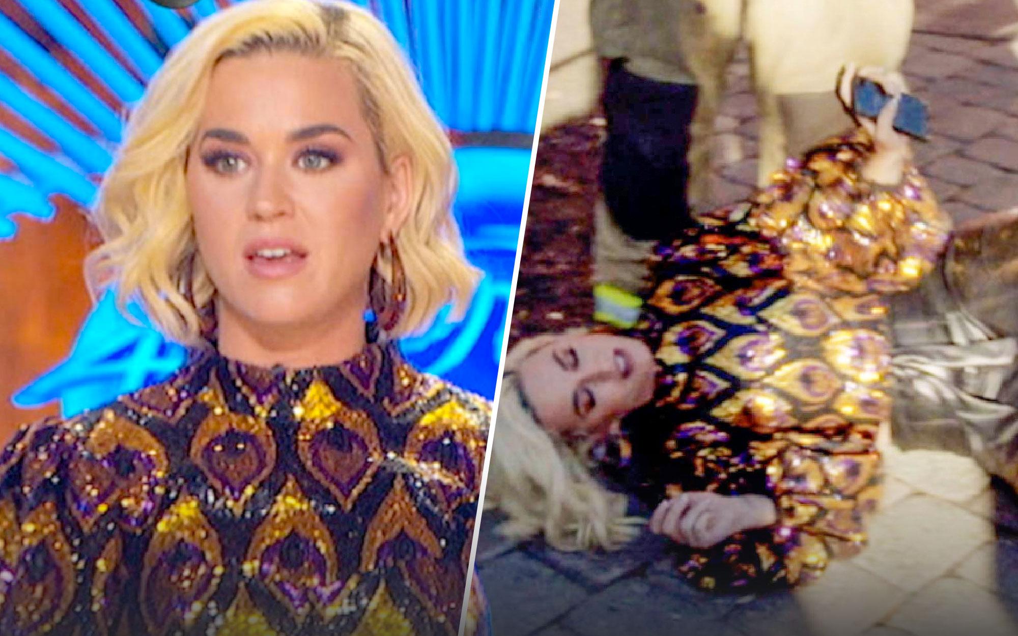 WATCH Katy Perry Collapses After American Idol “Gas Leak” During Show